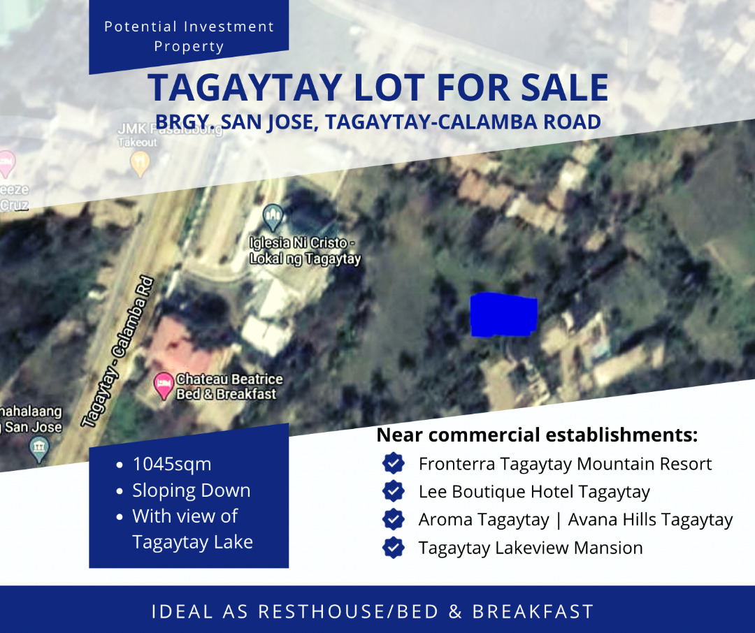 TagaytayCalamba Lot for Sale with Beautiful View, Property, For Sale