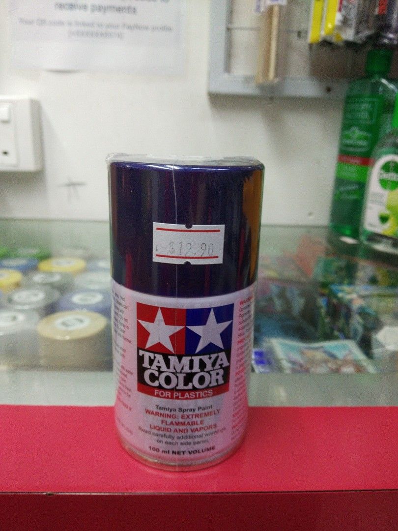 Tamiya TS53 Deep Metallic Blue Spray Paint for Plastic, Hobbies & Toys