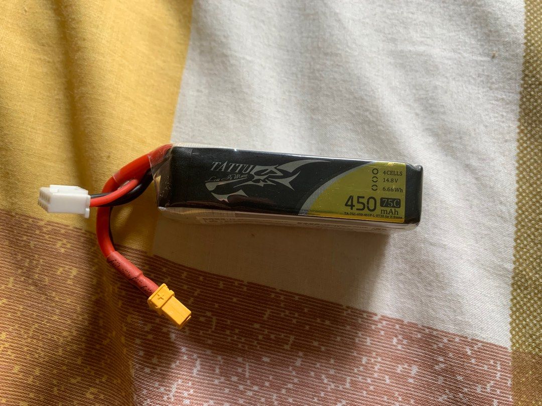 Tattu 4S LiPo-accu 2300 mAh 14,8 V 45 C voor FPV Racing Quadcopter Racing Diverse helikopters, vliegtuigen, drones en modellen van boten