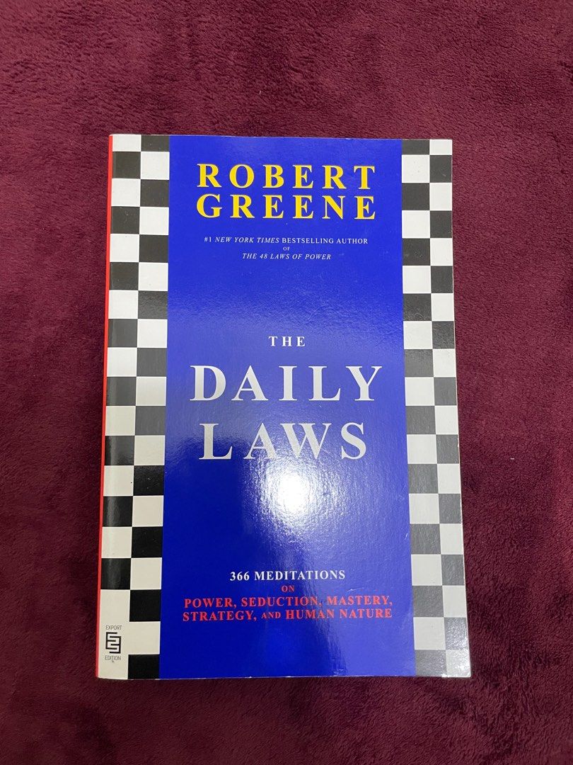 The Daily Laws by Robert Greene, 興趣及遊戲, 書本 & 文具, 小說 & 故事書 Carousell