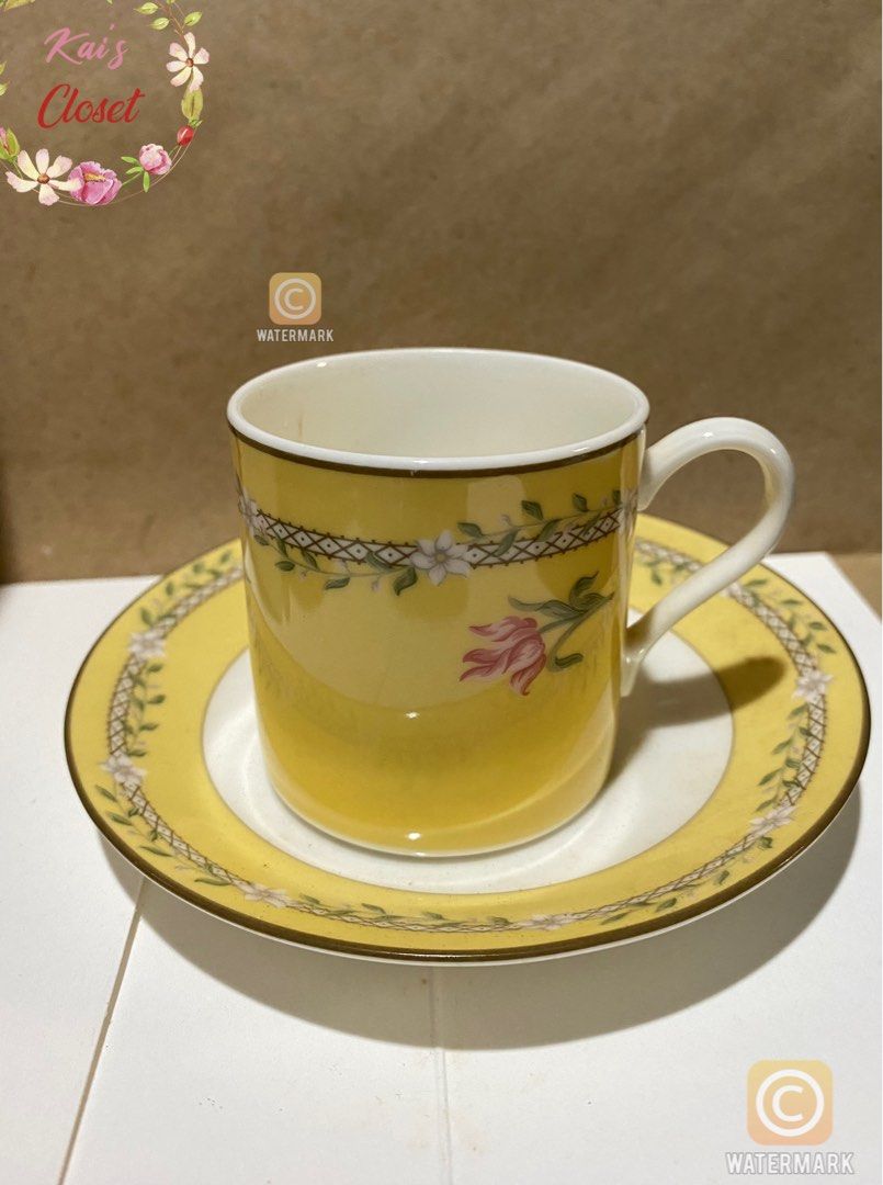 Tiffany & Co. Pink Tulip Espresso/Demitasse Cup and Saucer, Furniture ...