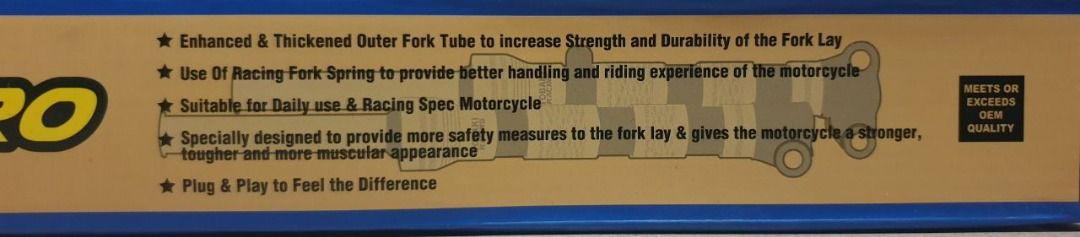 TOBAKI FORKLAY PRO Y15ZR, Motorcycles, Motorcycle Accessories on Carousell
