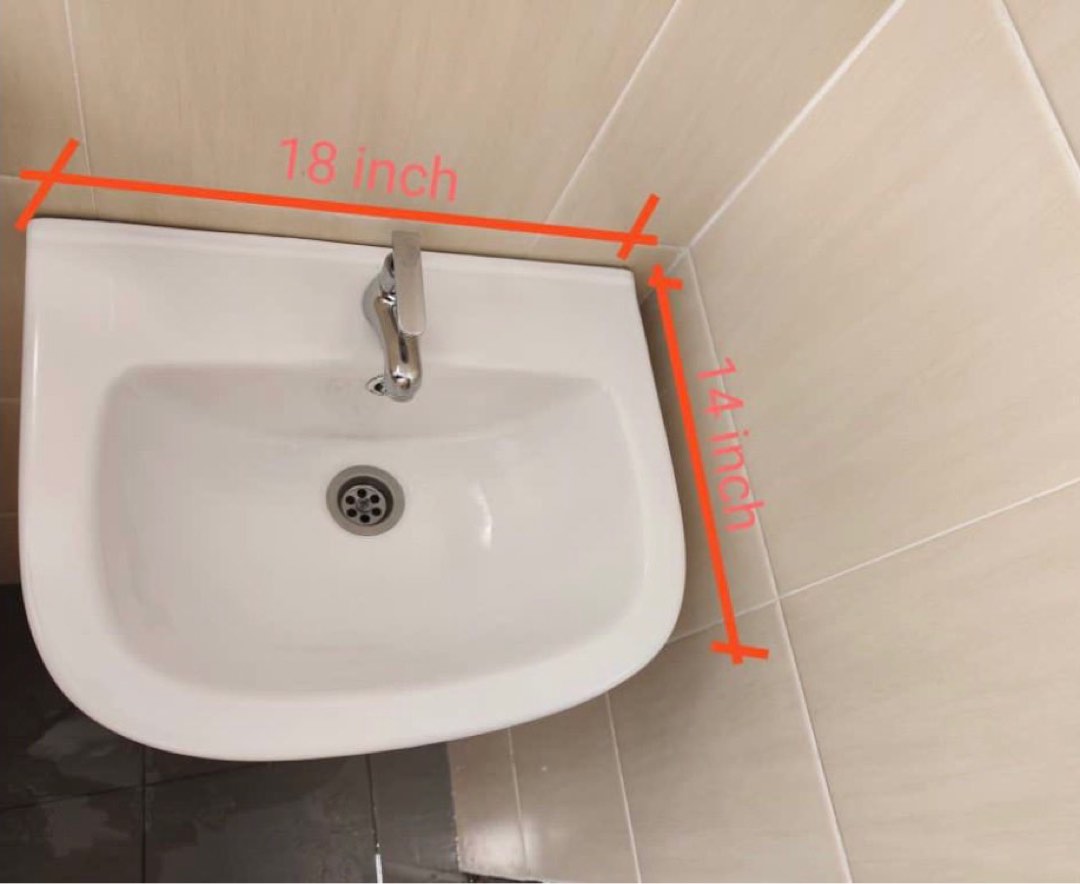 Toilet Sink / Basin Complete Set, Furniture & Home Living, Bathroom