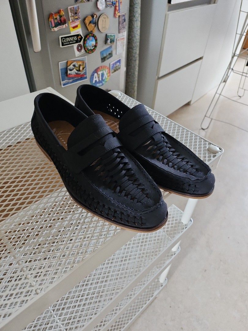 Topman black loafers shop