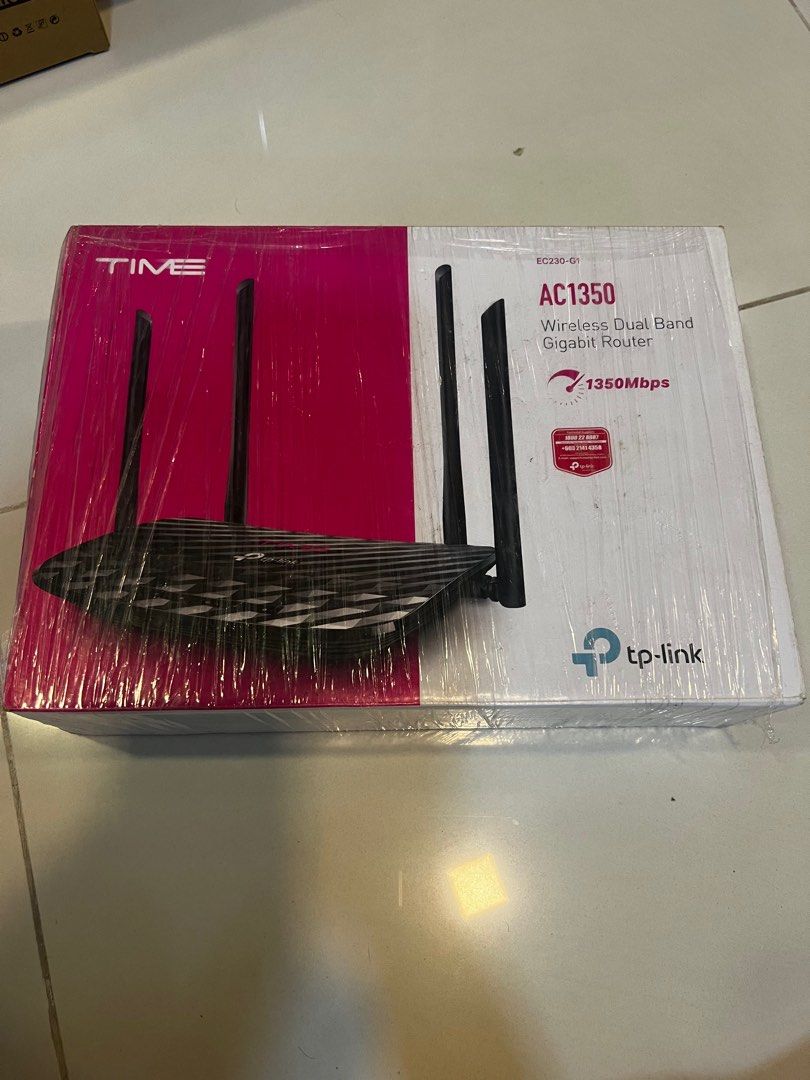 Tp-Link AC1350 Dual Band Gigabit Router - TIME Preset, Computers & Tech ...