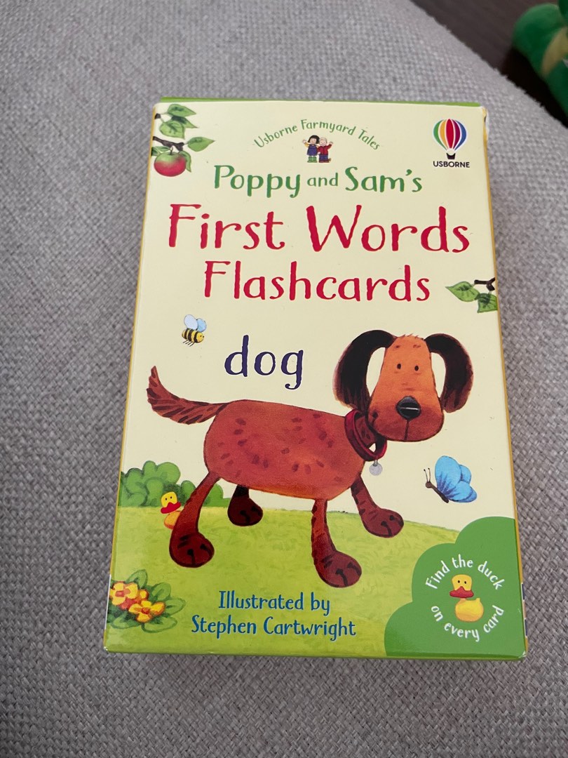 Usborne first words flash cards, Hobbies & Toys, Books & Magazines