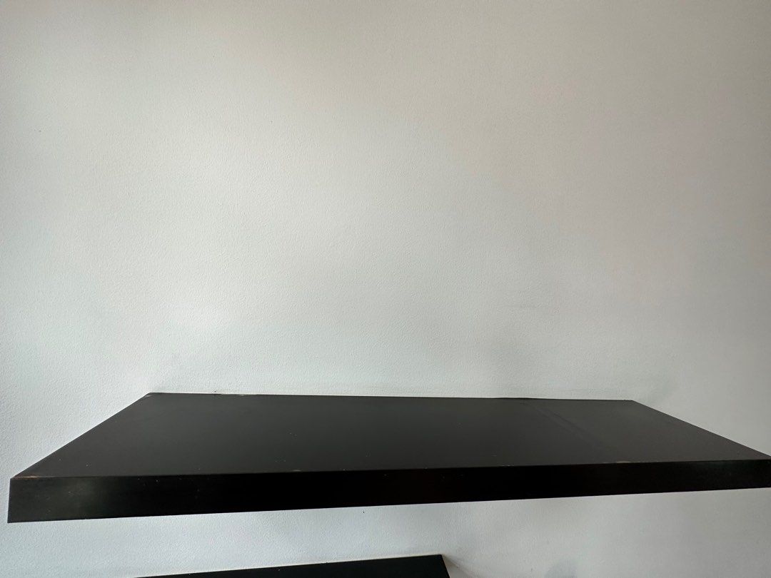 Used lack wall shelf black brown, Furniture & Home Living, Furniture