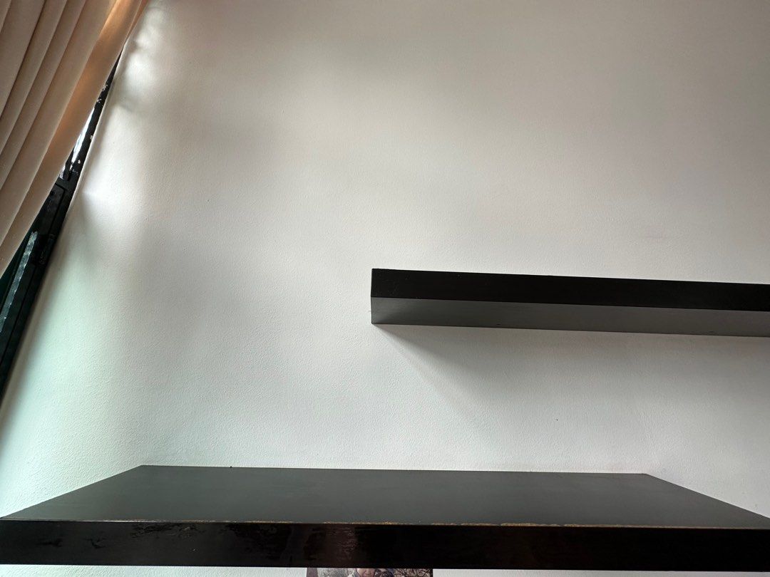 Used lack wall shelf black brown, Furniture & Home Living, Furniture