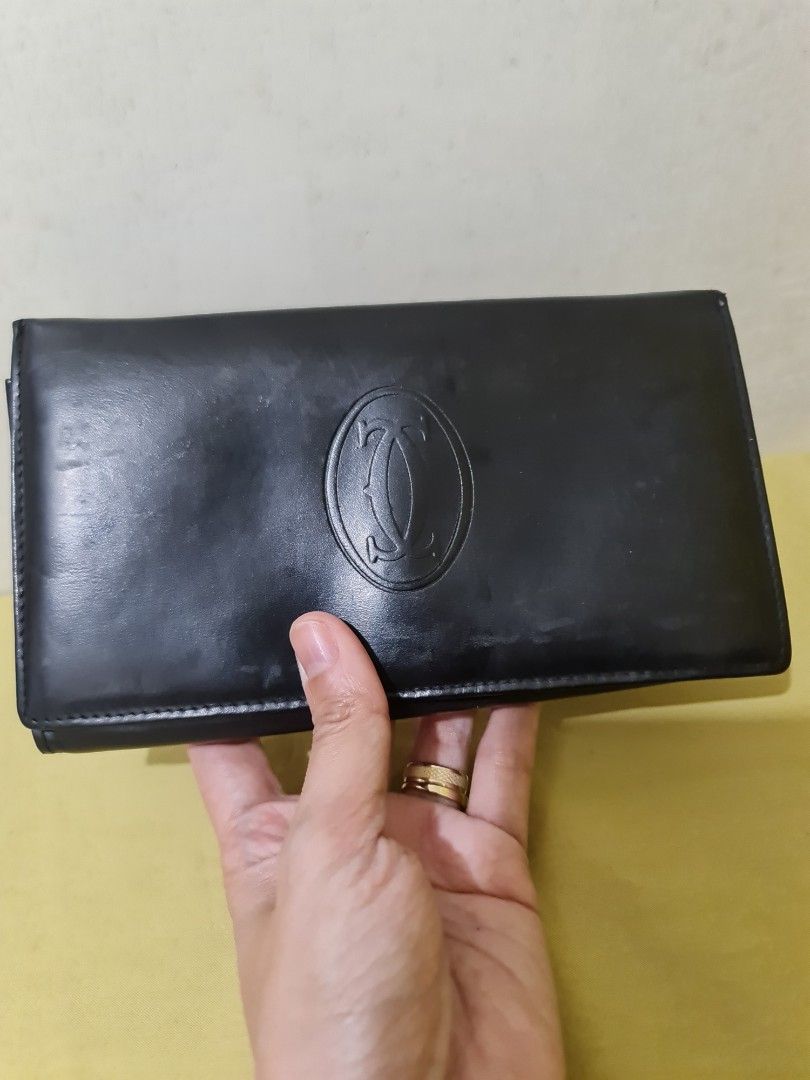 Vintage Cartier back long wallet Women s Fashion Bags Wallets Wallets Card holders on Carousell