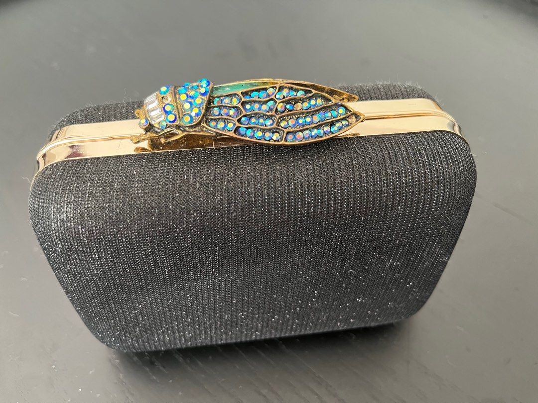 Vintage Clutch with jewellery, Women's Fashion, Bags & Wallets