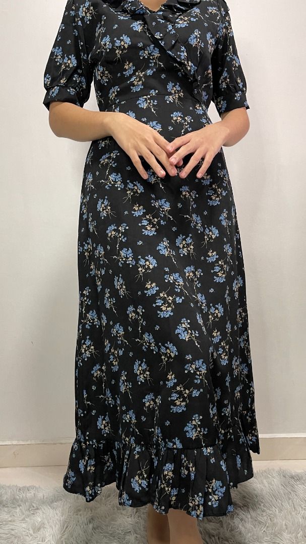 Dark Floral Dress