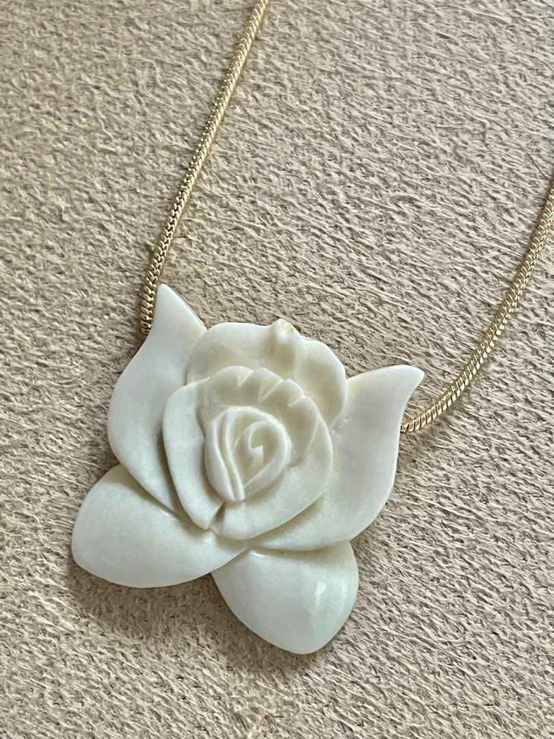 Ivory rose pendant outlet