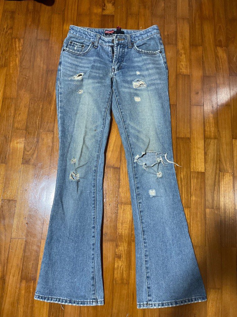 vintage msn ripped jeans/levis 715s/ jeans, Women's Fashion, Bottoms,  Jeans & Leggings on Carousell