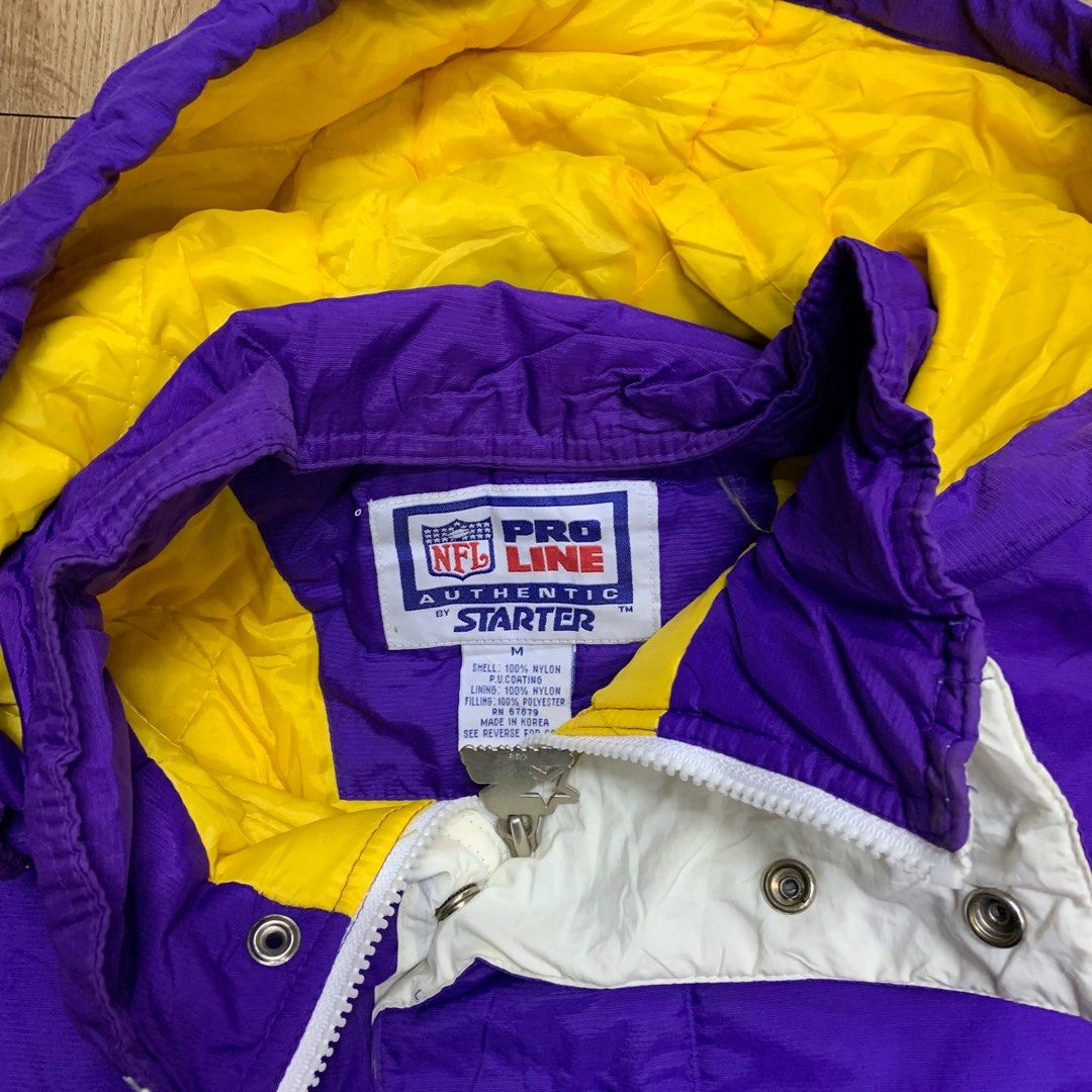 Vintage 90s MINNESOTA VIKINGS NFL Starter Nylon Jacket M