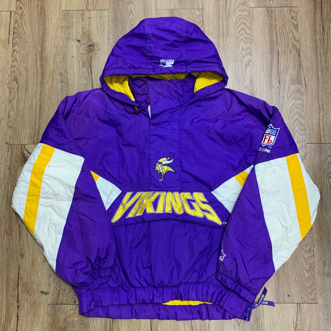 Starter NFL Minnesota Vikings Pro Sport Vintage Hooded Puffer 