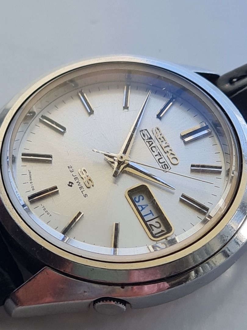 Vintage Seiko Actus SS 6016-7480 23 Jewels Automatic Mechanical Watch ...