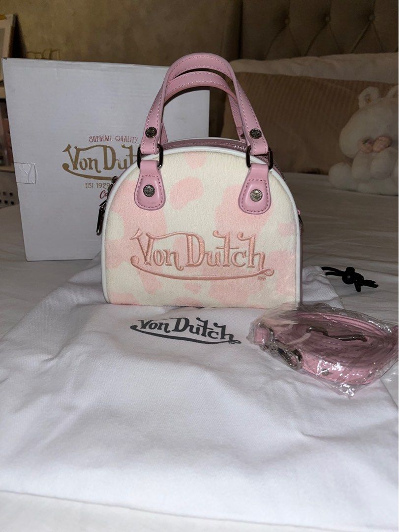 Von dutch cow print bag deals