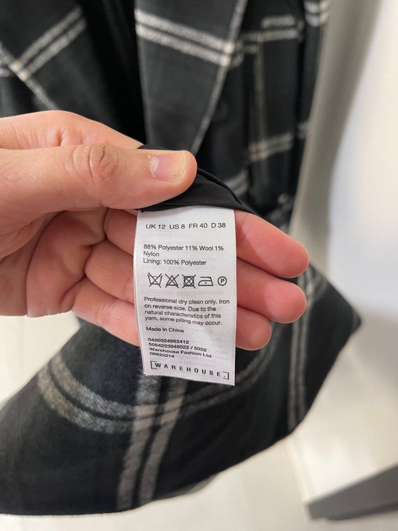 Warehouse check deals coat