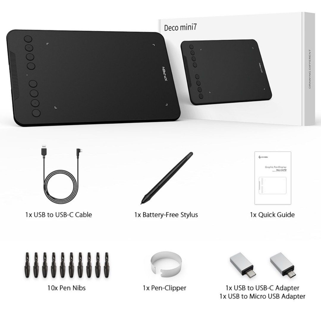 XPPEN Deco mini7 Drawing Tablet Pen Tablet Graphic Tablet For Digital