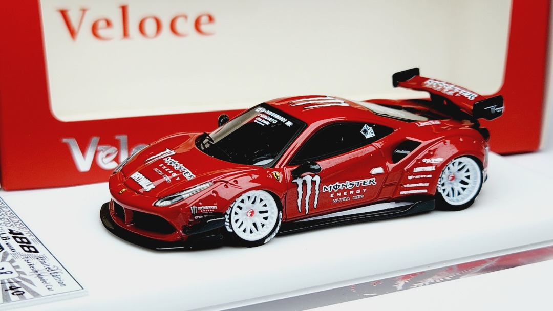 Veloce 1/64 LB ferrari フェラーリ 488 ミニカー 1:64 Veloce Ferrari 488 GTB LB Performance LBWK. Please feel
