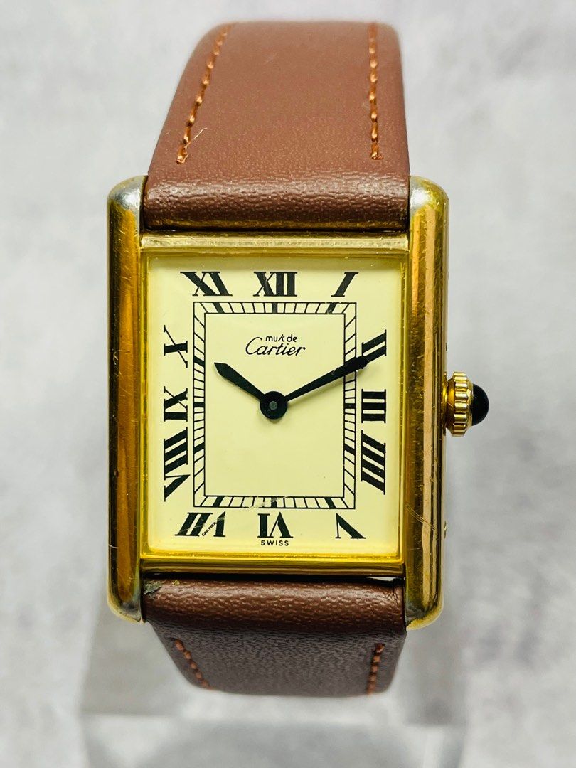 211576 Cartier Tank Vintage Men s Unisex Manual Watch Circa 1970 80s