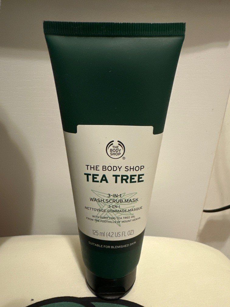 Tea Tree 3-in-1 Wash, Scrub & Mask, 4.2 fl oz - The Body Shop