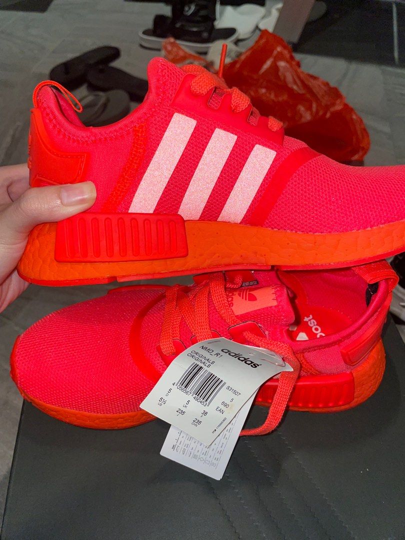 Adidas nmd store neon orange