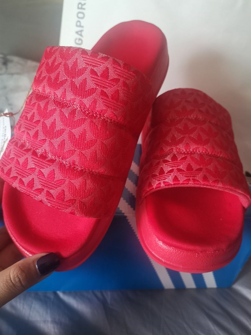 Adilette on sale slides red