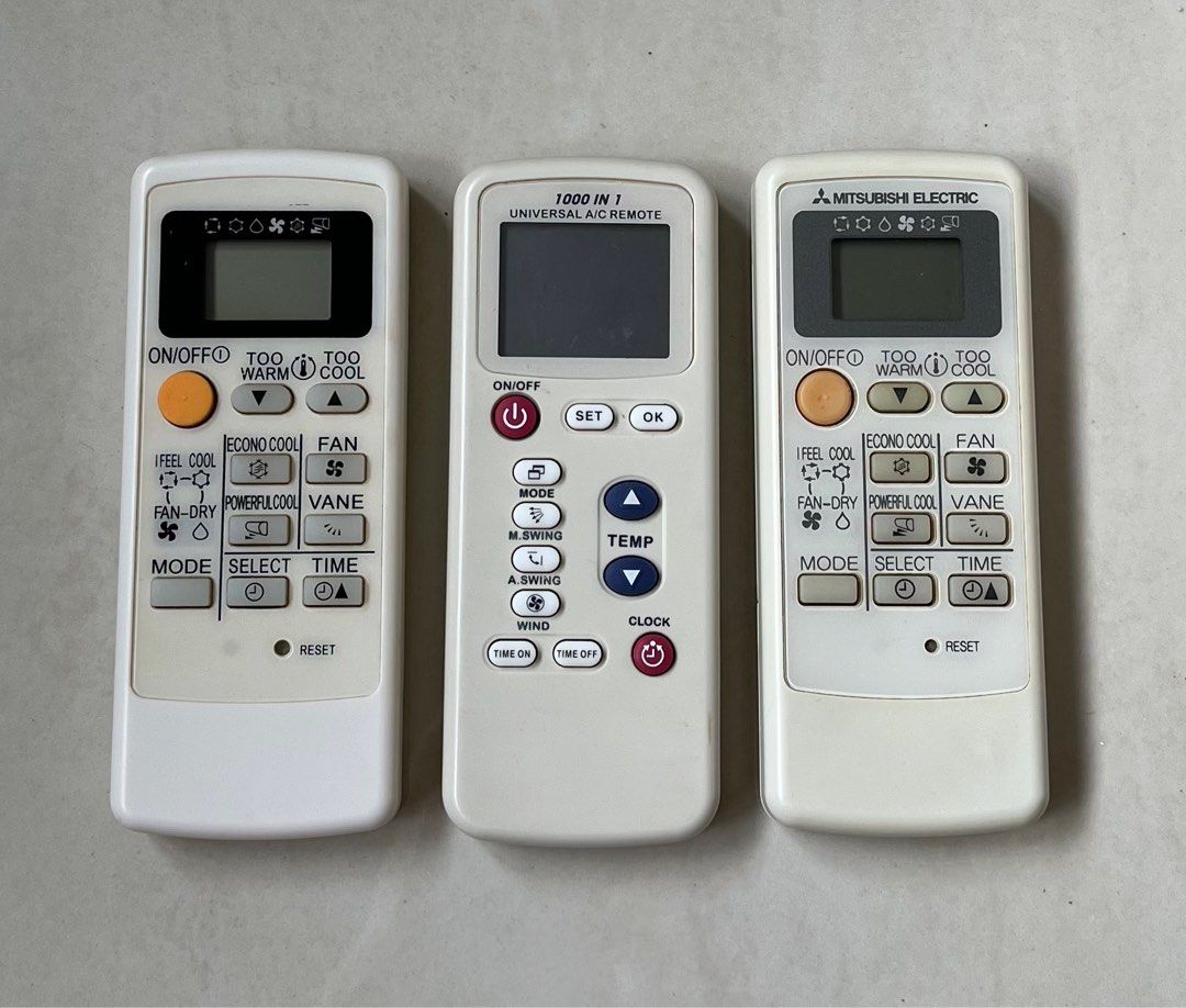 Aircon Remote Control, TV & Home Appliances, Air Conditioners & Heating on Carousell
