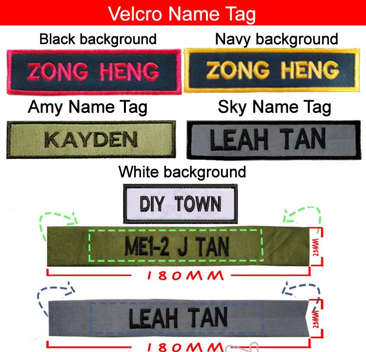 Army name tags velcro outlet