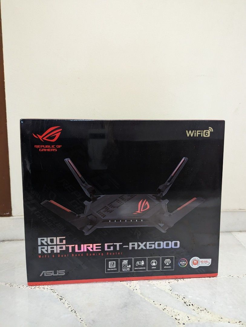 Asus ROG WiFi 6 GT-AX6000 Router, Computers & Tech, Parts & Accessories ...