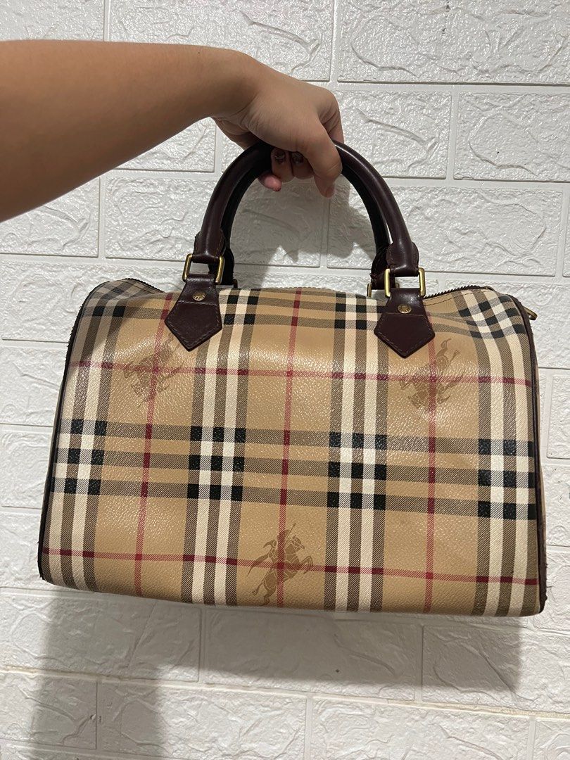 Authentic Vintage Burberry Classic Haymarket Doctors Speedy Bag, Luxury,  Bags & Wallets on Carousell