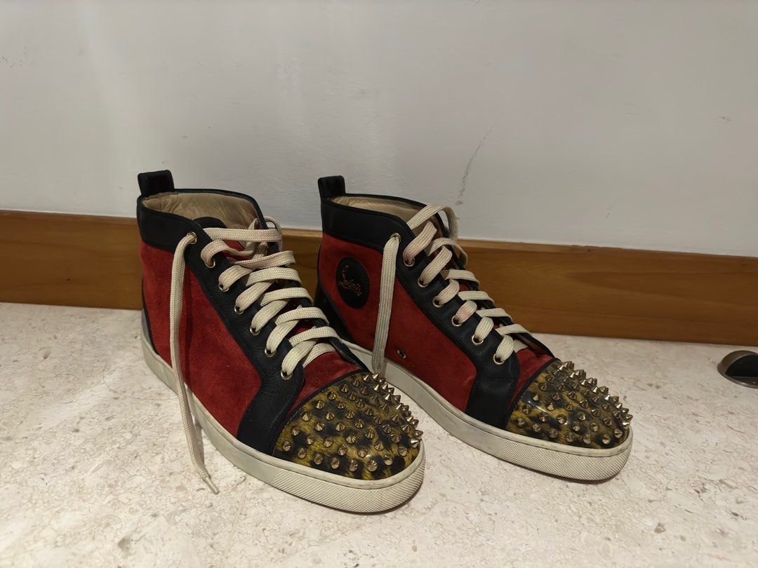 Christian Louboutin Louis Strass Silver, Men's Fashion, Footwear, Sneakers  on Carousell