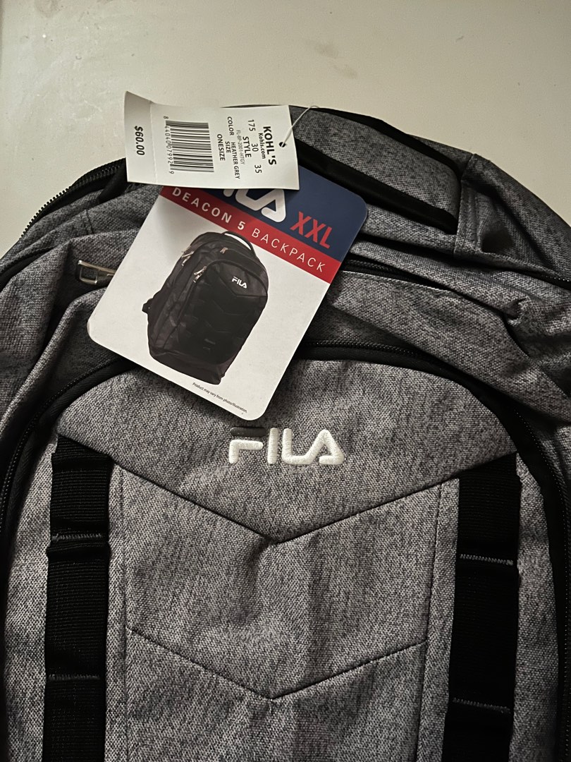 Brand New Authentic from US Fila Deacon 5 backpack grey Men s