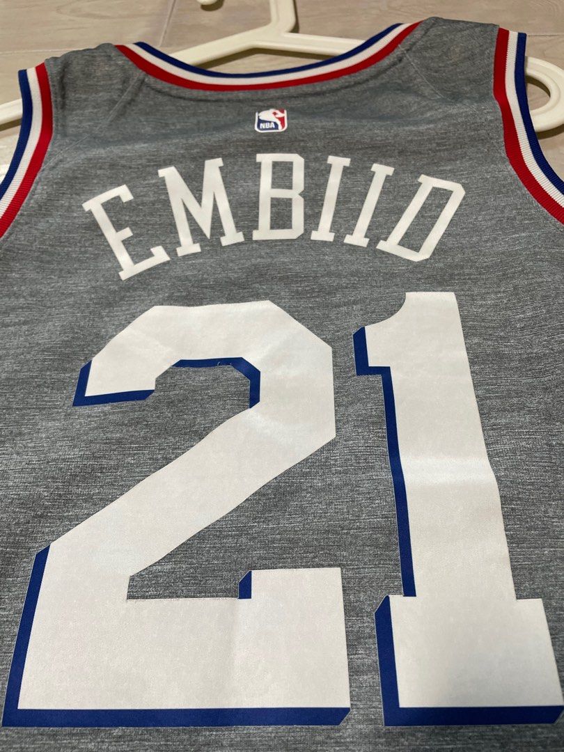 Grey embiid jersey shop