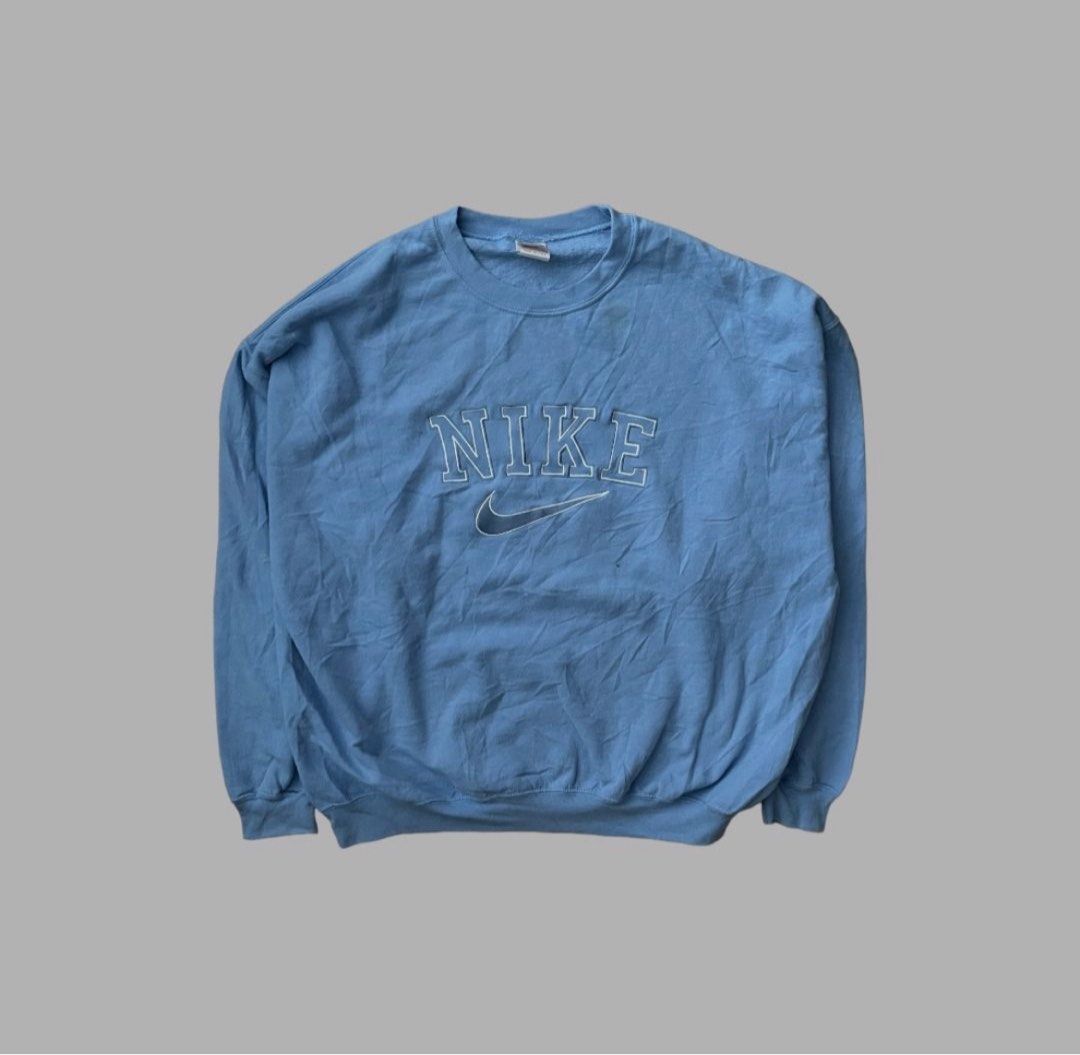 Baby blue vintage nike jumper online