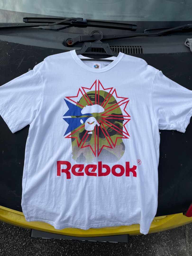 Bape reebok t shirt clearance