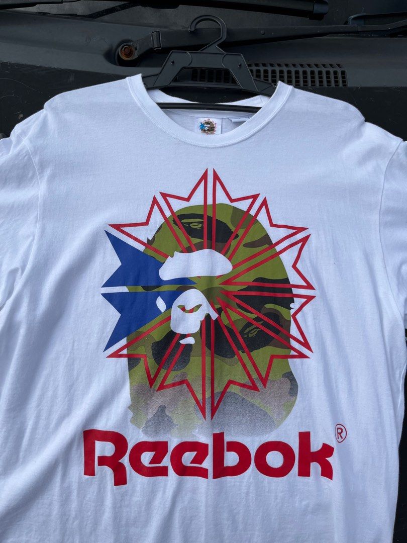 Bape reebok t shirt clearance