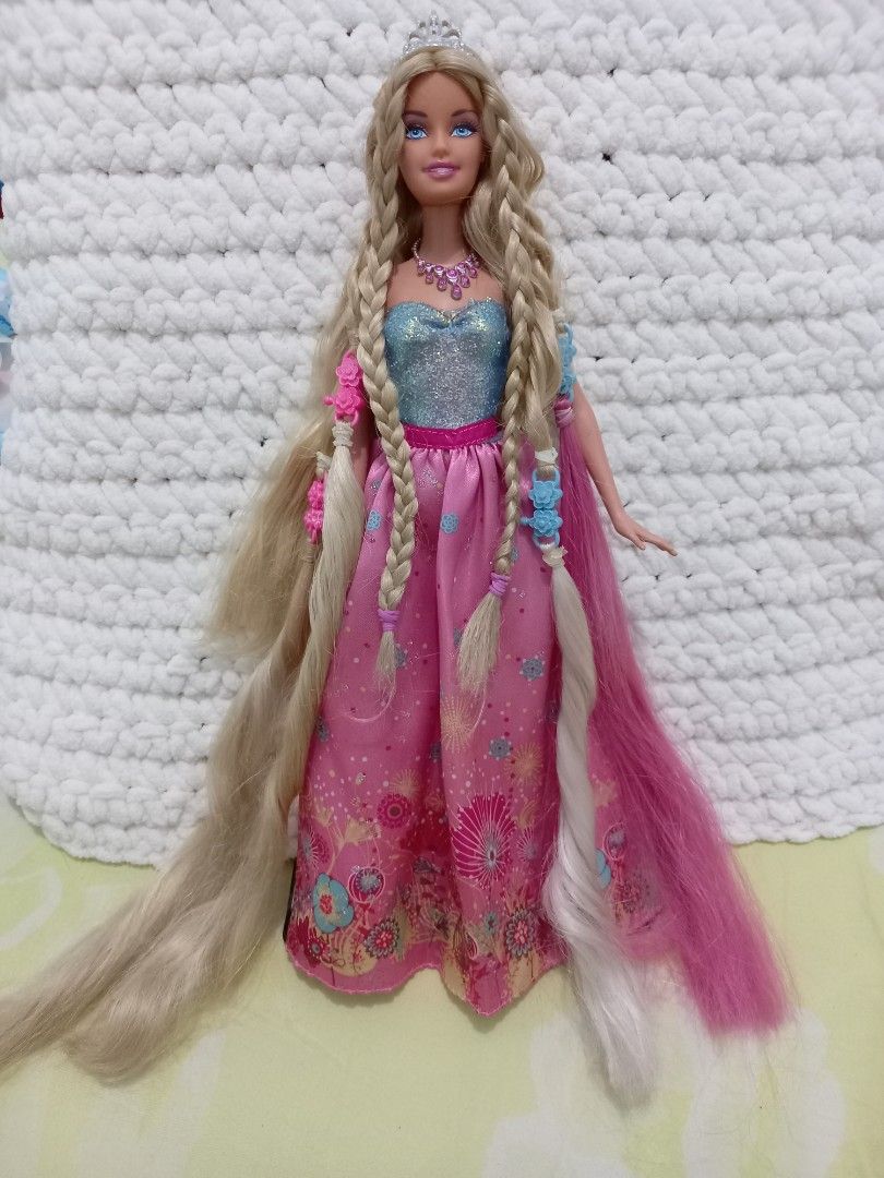 Barbie Rapunzel rare vintage long hair cut, Hobbies & Toys, Toys & Games on  Carousell