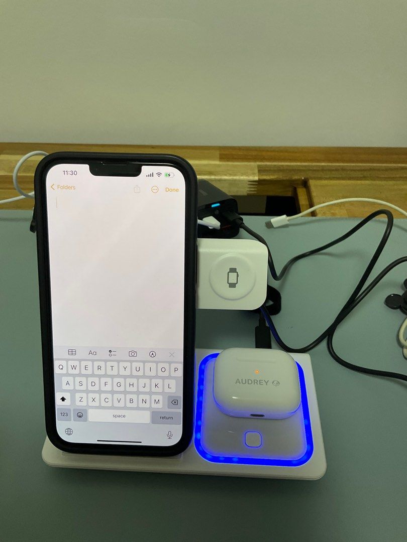 Baseus 3 in 1 Wireless Charger, Mobile Phones & Gadgets, Mobile ...