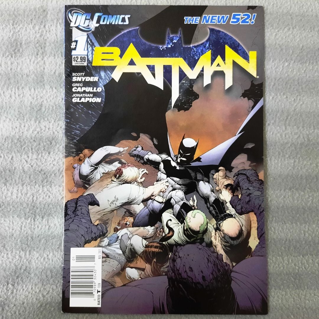Batman #1 New 52 1st Print (DC Comics) FIRST Issue (Key Issue) 1st App  (Scott Snyder, Greg Capullo), Hobbies & Toys, Books & Magazines, Comics &  Manga on Carousell