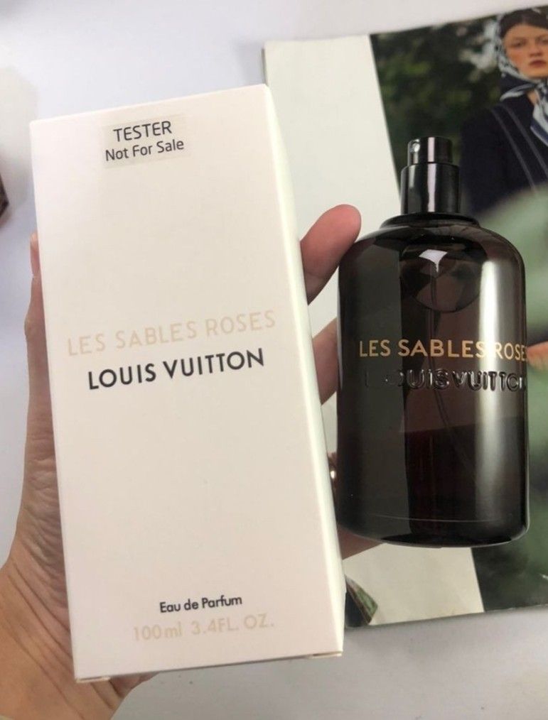 BEST SELLER Les Sables Roses Eau De Parfum 100ml No Cap by LV LOUIS VUITTON  Original Tester Eropa (NEW FULL BOX TANPA TUTUP)