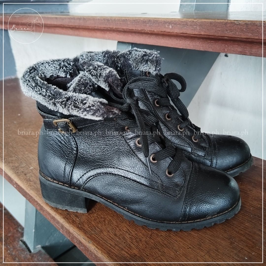 Black Winter Boots, Women's Fashion, Footwear, Boots on Carousell