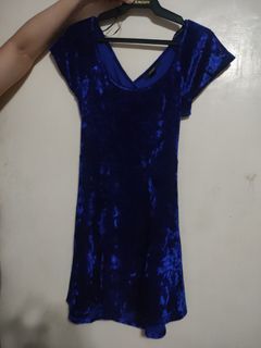 Blue F21 suede dress