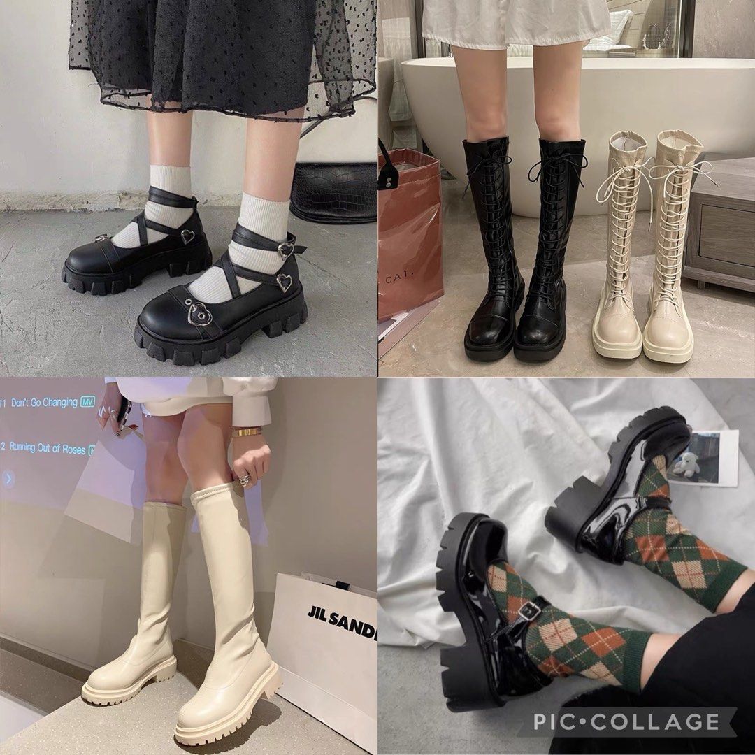 Aesthetic best sale platform shoes