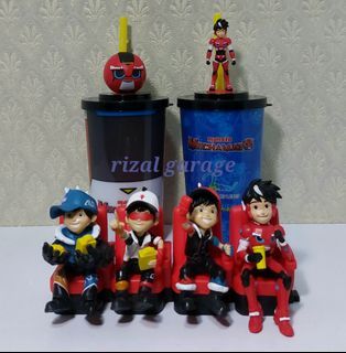 Boboiboy ❌️ Mechamato Figurines Toy Limited Edition Tumbler Cup
