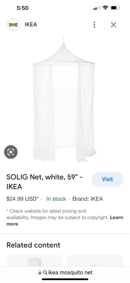 SOLIG Net, white, 59 - IKEA
