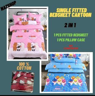 Cadar Kartun Single 2 in 1 No Comforter