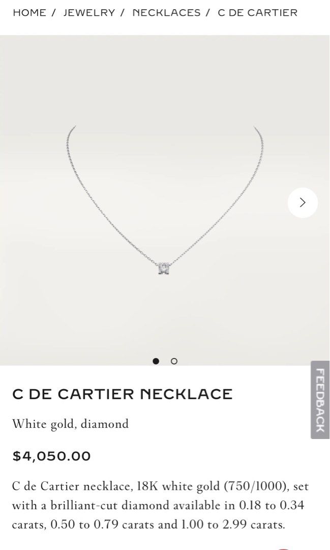 Cartier Solitaire Necklace 2025