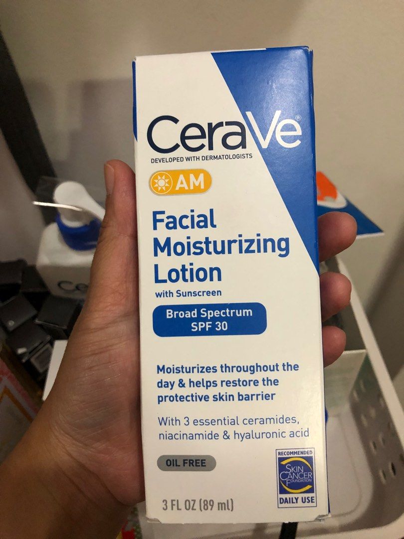 CERAVE AM Facial Moisturizer with SPF30 authentic, Beauty & Personal